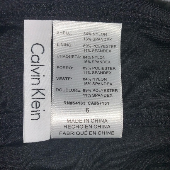 NWOT CALVIN KLEIN Side Pleated One piece swing sui - Picture 6 of 10